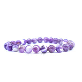 Chevron Amethyst Bracelet